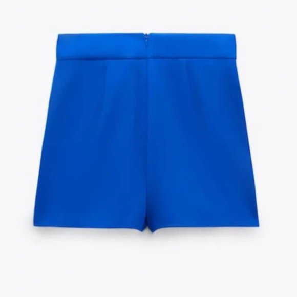 ZARA GOLD BUTTON SKORT BLUISH 9878/021 XS - Picture 3 of 3